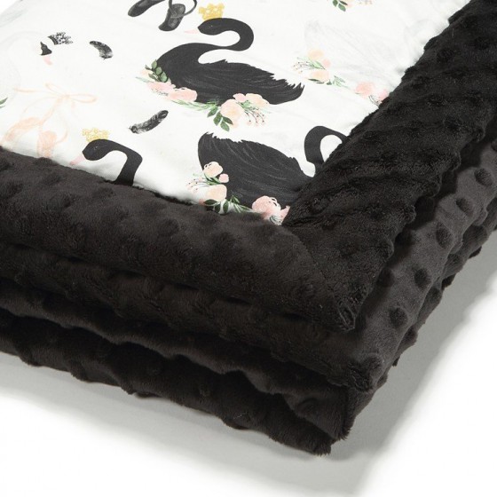 LA baby blanket Millou MOONLIGHT BLACK SWAN