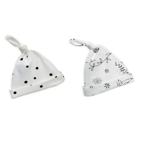 SLEEPEE HOED DWERG 2-PACK DOTS/BLOOM 2-4 MAANDEN