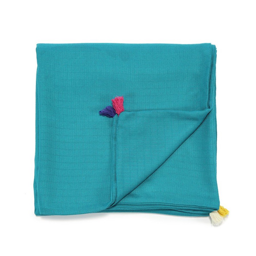 LA Millou muslin blanket S EMERALD FIRST TOUCH