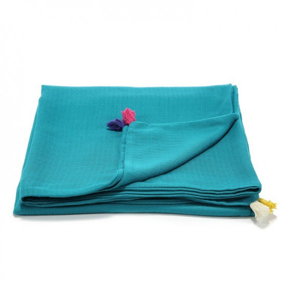 LA Millou muslin blanket FIRST TOUCH EMERALD M