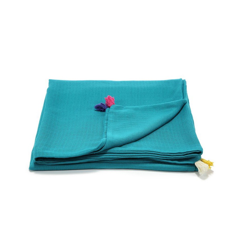 LA Millou muslin blanket FIRST TOUCH EMERALD M