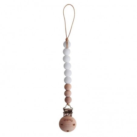 Mushi - coral pendant Pacifier White Cleo