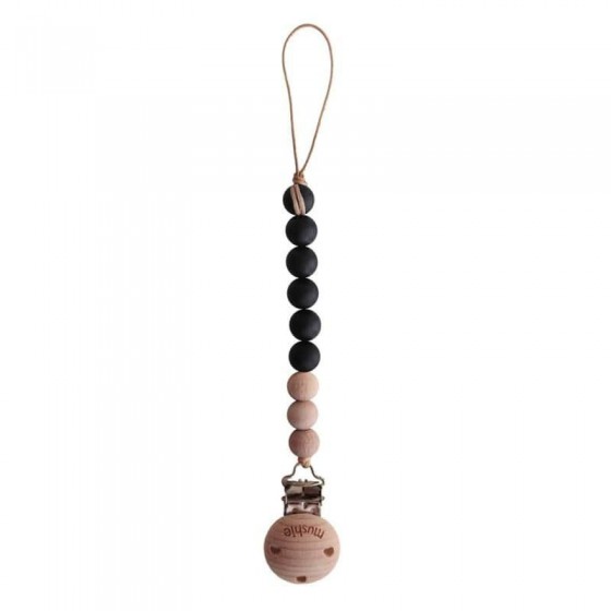 Mushi - coral pendant Pacifier Cleo Black