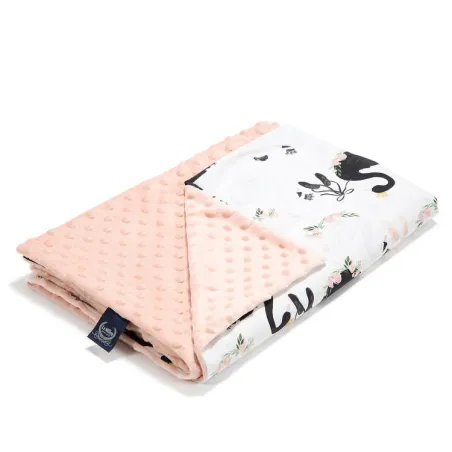 LA Millou blanket KINDERGARTNER MOONLIGHT SWAN LIGHT POWDER PINK