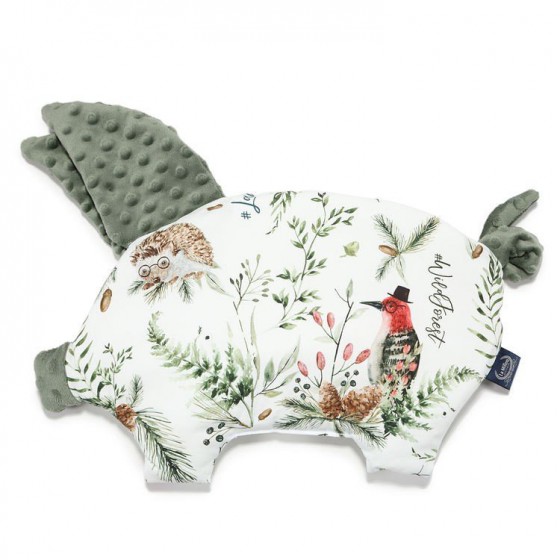 LA Millou pillow PIG SLEEPY FOREST KHAKI