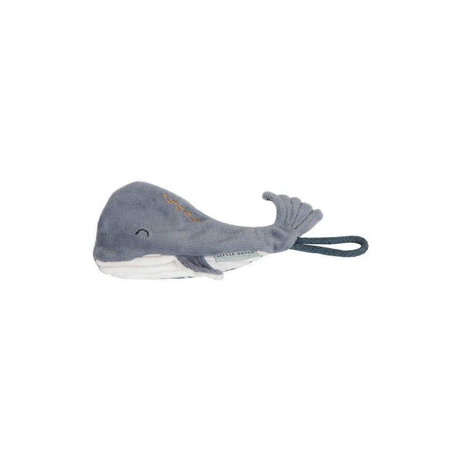 LITTLE DUTCH Schnuller Anhänger Whale Ocean Blue