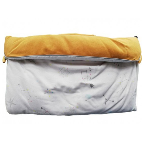 Samiboo - Frühling-Sommer-Schlafsack aus Baumwolle in galaktischem Senfgelb