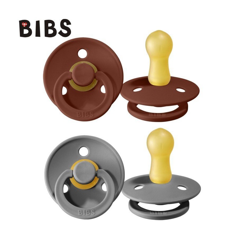 BIBS 2-PACK S RUST & SMOKE Smoczek Uspokajający kauczuk Hevea