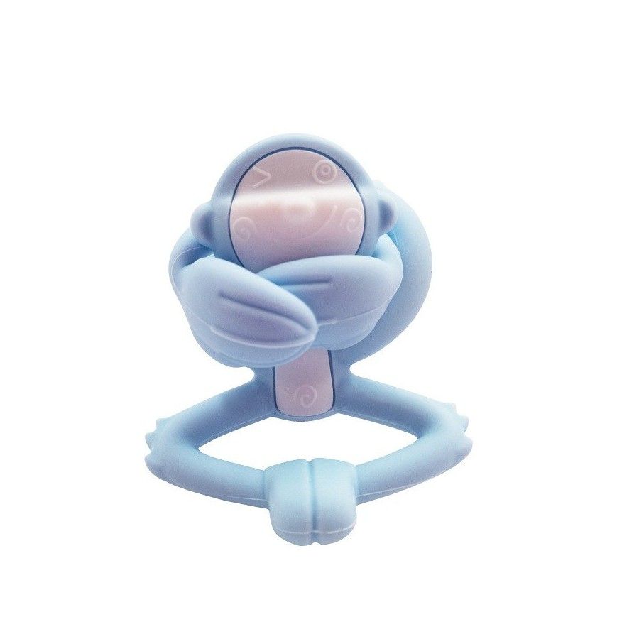 Mombella Gryzak Zabawka Małpka Light Blue