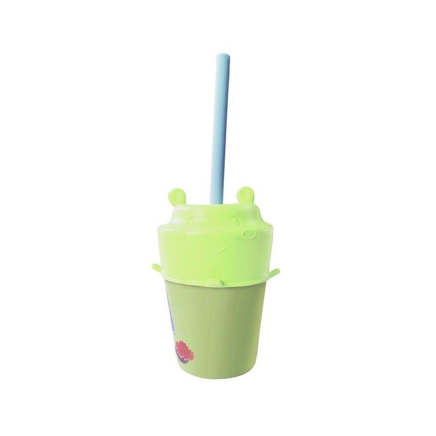 Smily Mia Couvercle de paille pour tasse Gree