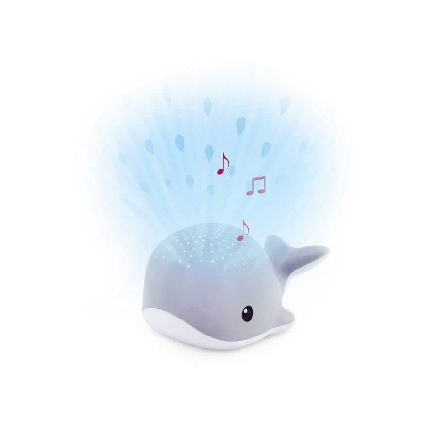 Zazu WALLY Projector Whale Grey