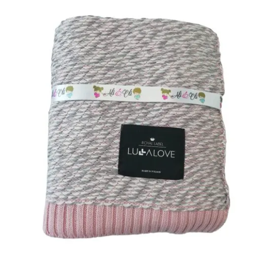 LULLALOVE WARM BLANKET WITH COTTON WOOL Pink