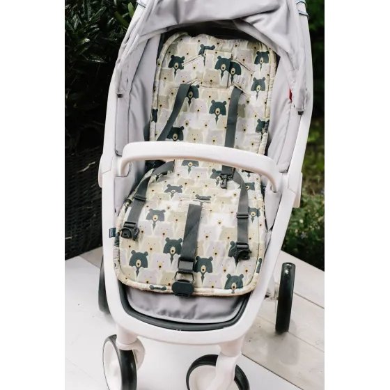 LA MILLOU STROLLER PAD BOHO ROYAL ARROWS LATTE