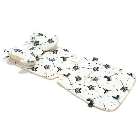 LA MILLOU STROLLER PAD BOHO ROYAL ARROWS LATTE