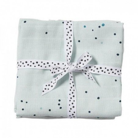 Done by Deer Dreamy Dots Swaddle 2 Stück blau