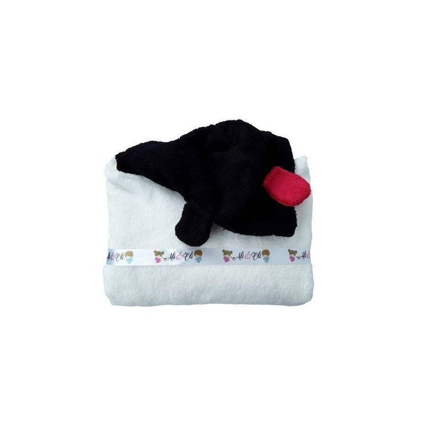 LULLALOVE PONCHO DE BAIN MRB 100% ÉPONGE DE BAMBOU