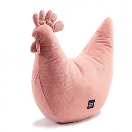 ALMOHADA GALLINA DE LA ABUELA LA MILLOU - TERCIOPELO PAPAYA