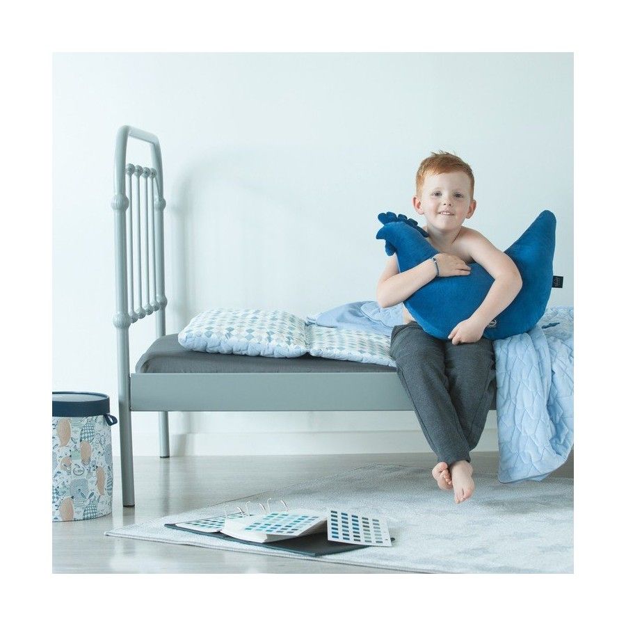 LA MILLOU HEN HEN PILLOW GIVEN - SMOKE ROSE VELVET