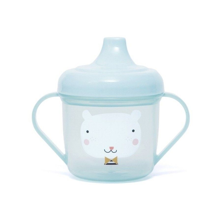 Petit Monkey - vaso de entrenamiento transparente con boquilla