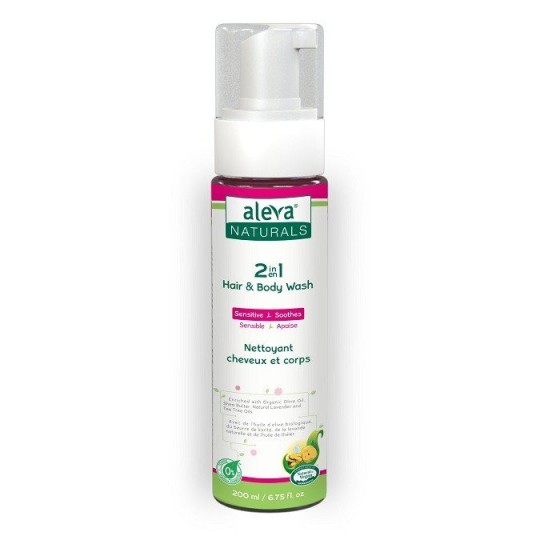 Aleva 2in1 Cleansing Foam Hair and Body