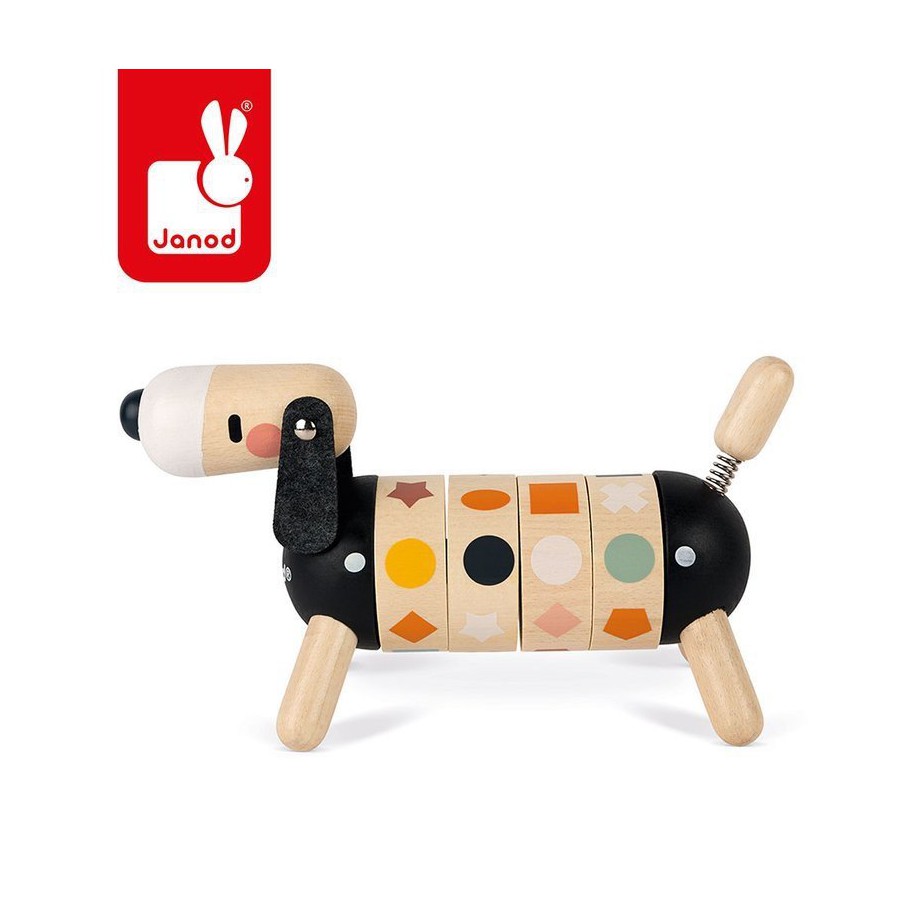 Janod Wooden sorter rotary Dog Sweet Cocoon