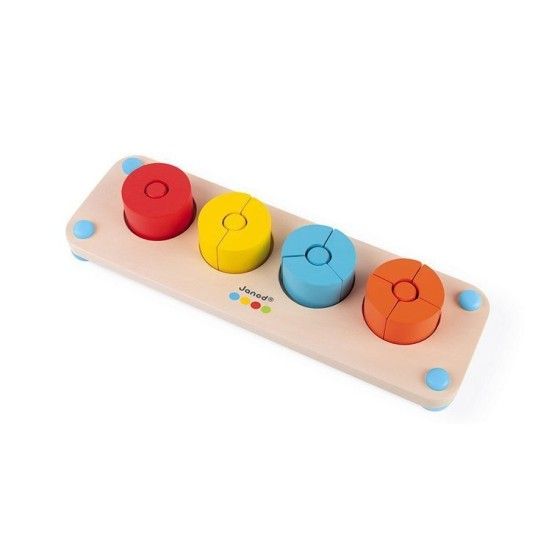 Janod Drevené puzzle Fractions Essentiel