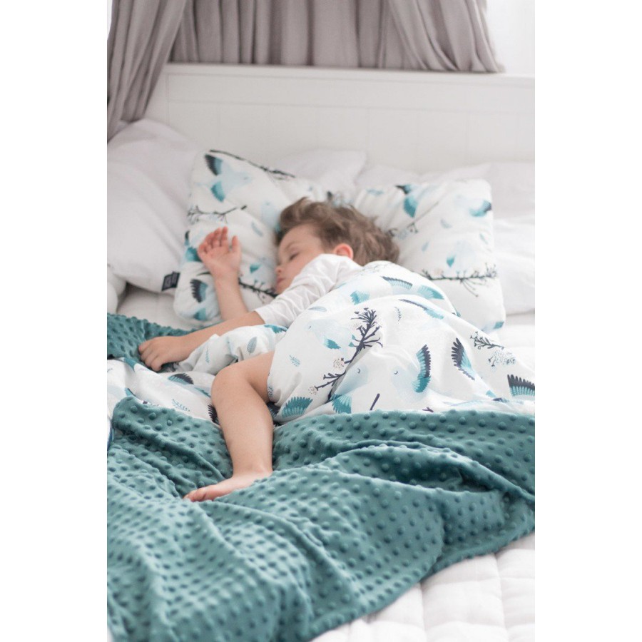 LA Millou blanket KINDERGARTNER HELLO WORLD LIGHT GRAY