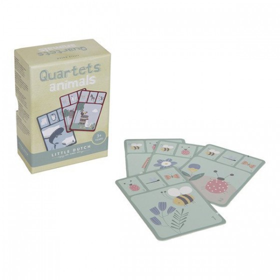 LITTLE DUTCH CARD GAME QUARTET - ANIMALS