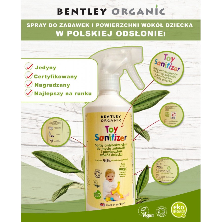 Bentley Organic, Children's Spray disinfectant for washing