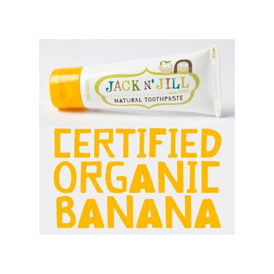 Jack N'Jill, natural toothpaste, organic banana and Xylitol, 50