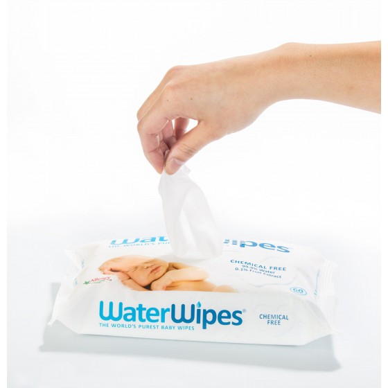 WaterWipes, Wet wipes clean water, 60pcs., PL