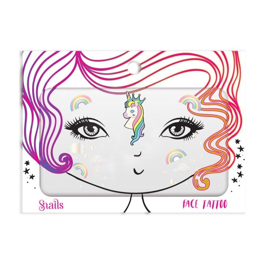 Snails Naklejka na twarz dla dzieci, Face Tattoo - Unicorn -