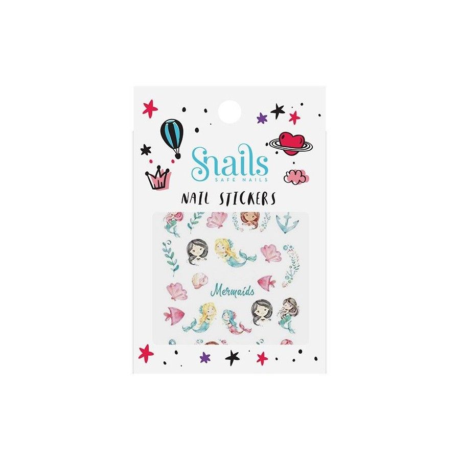 Snails Nails Stickers Mermaids