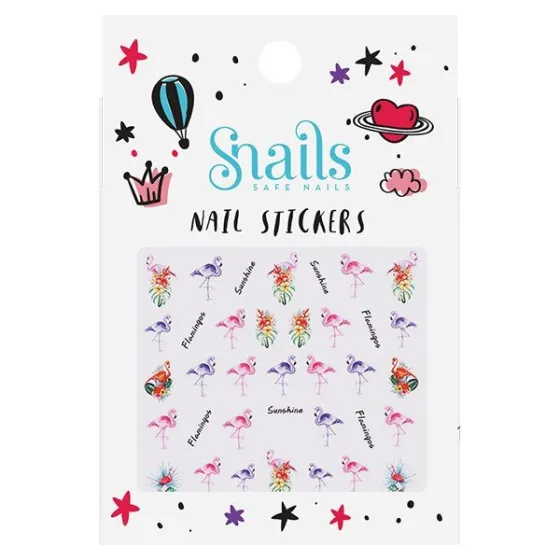 Snails Naklejki na Paznokcie Flamingos