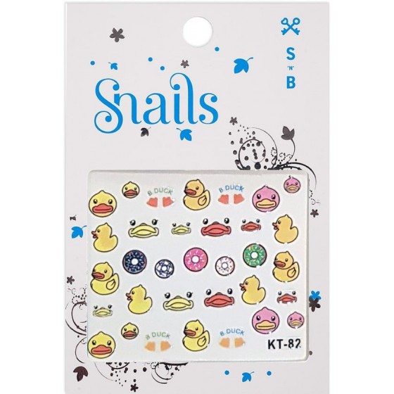 Snails Stickers Nails Quack Quack