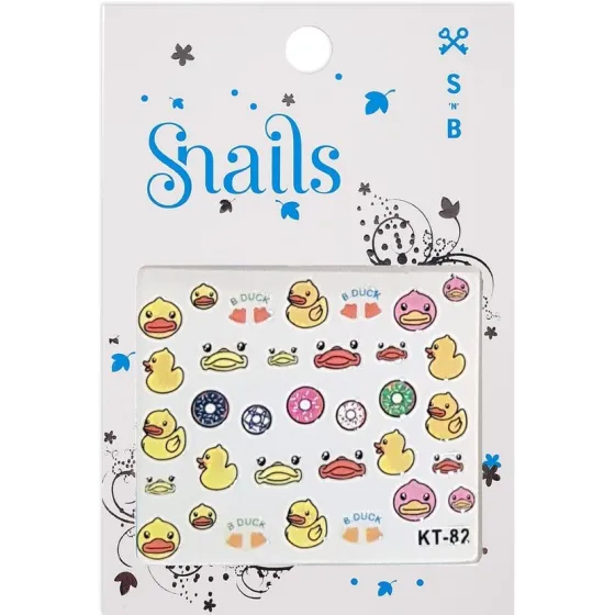 Snails Stickers on the Nail Quack Quack