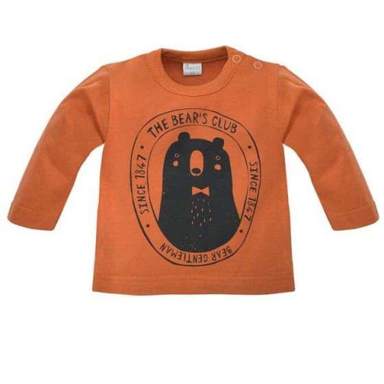 Pinokio BLÚZKA DL BEARS CLUB 80 HNEDÁ