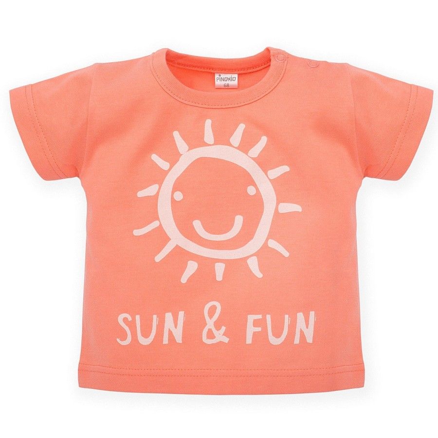 Pinokio T-SHIRT SOLEIL ET FUN 86 ORANGE