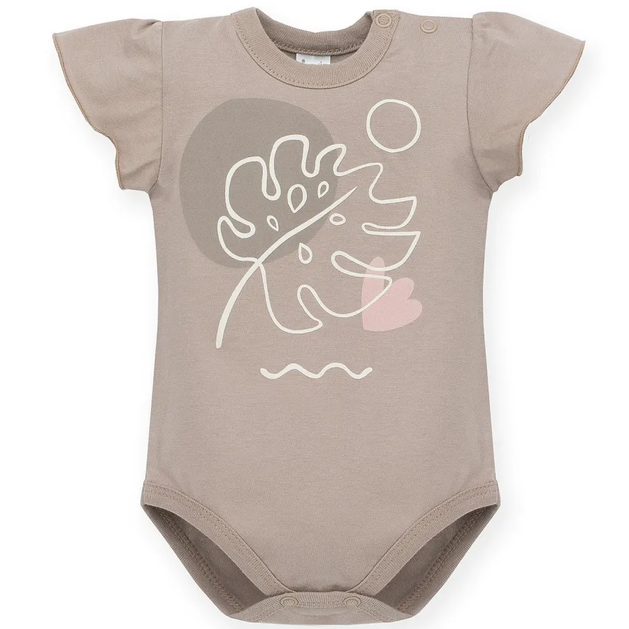 Pinokio KR TINY FLOWERS BODY 74 HNĚDÉ