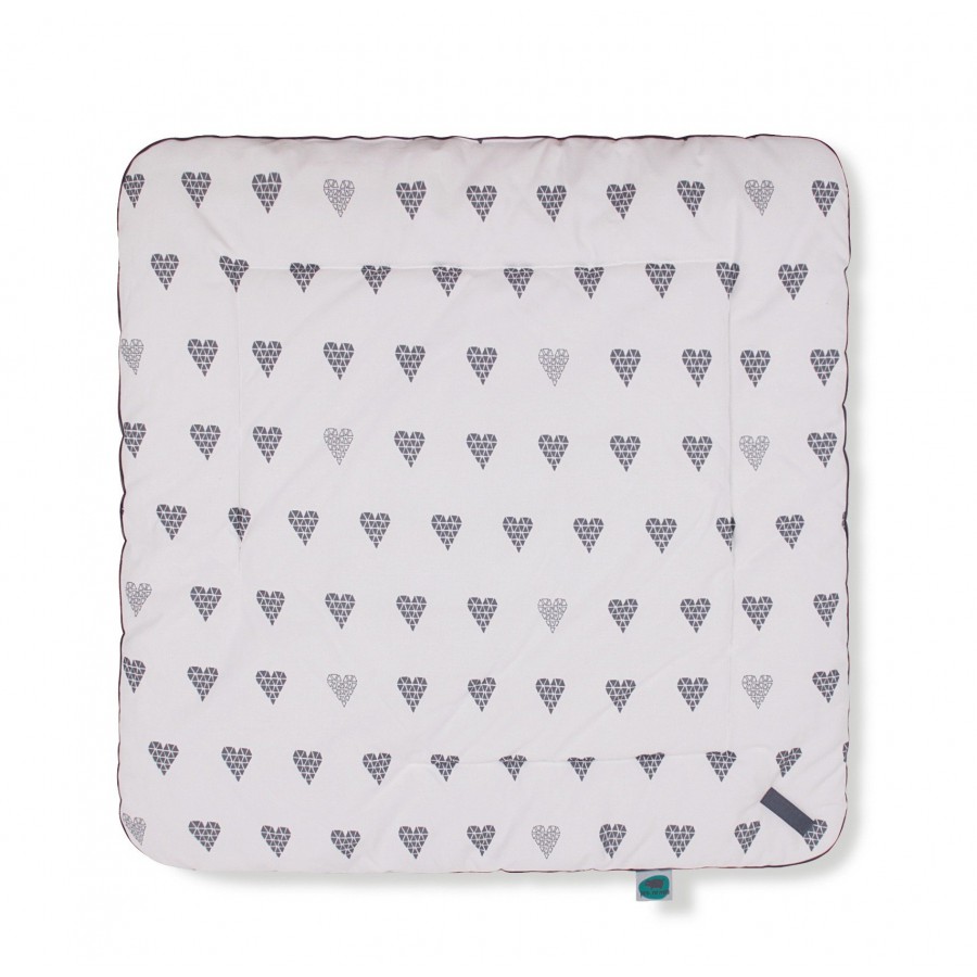 PINK NO MORE ROŻEK COTTON HEART AND GRAY WELUR 3in1