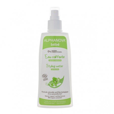 Alphanova Bebe Acqua per pettinare e lavare i capelli, 200 ml