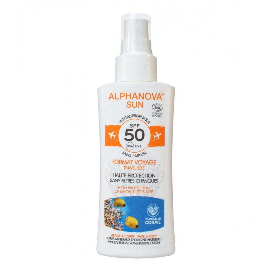 Alphanova Sun Spray SPF50 filter, travel version, 90g