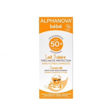 Alphanova Bebe Sonnenschutzcreme mit hohem Lichtschutzfaktor 50+, 50 g