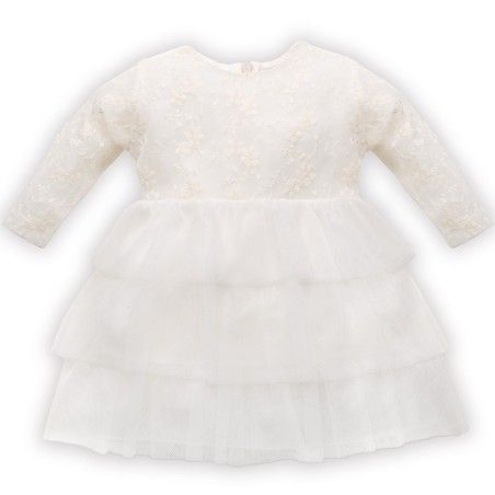 Pinokio Ecrufarbenes Spitzenkleid Princess 92