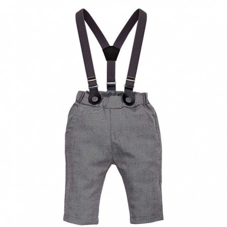 Pinocchio trousers with braces Prince 80 gray