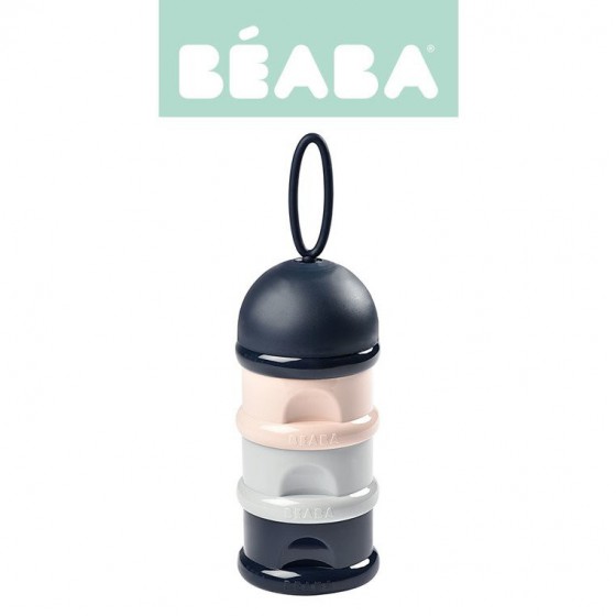 BEABA containers for milk powder dark blue gray + + pink