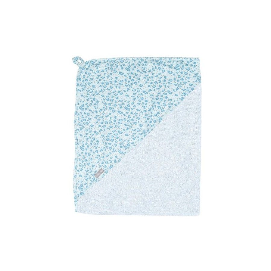 Bebe-Jou Towel with hood LEOPARD BLUE