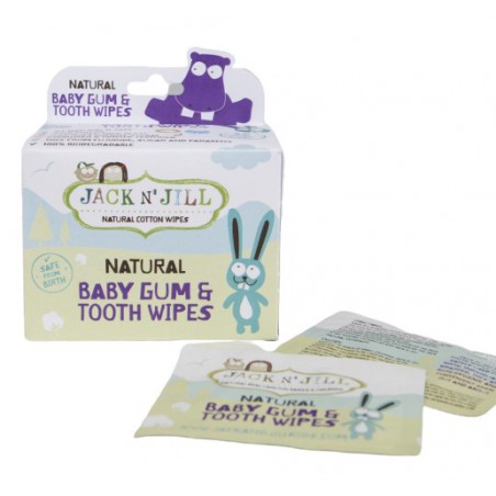 Jack N'Jill, natural gums wipes for cleaning babies, 25 pcs.