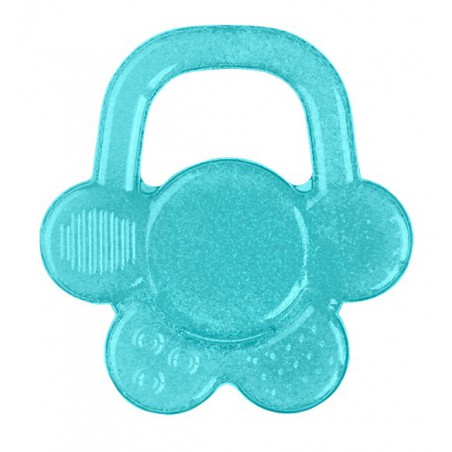 BabyOno Gel teether for babies flower - turquoise