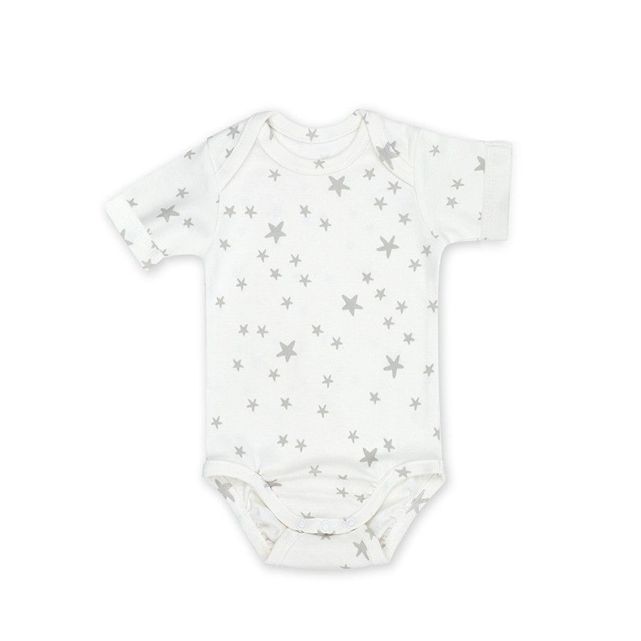 ColorStories Dojčenské body s krátkym rukávom MilkyWay White 62